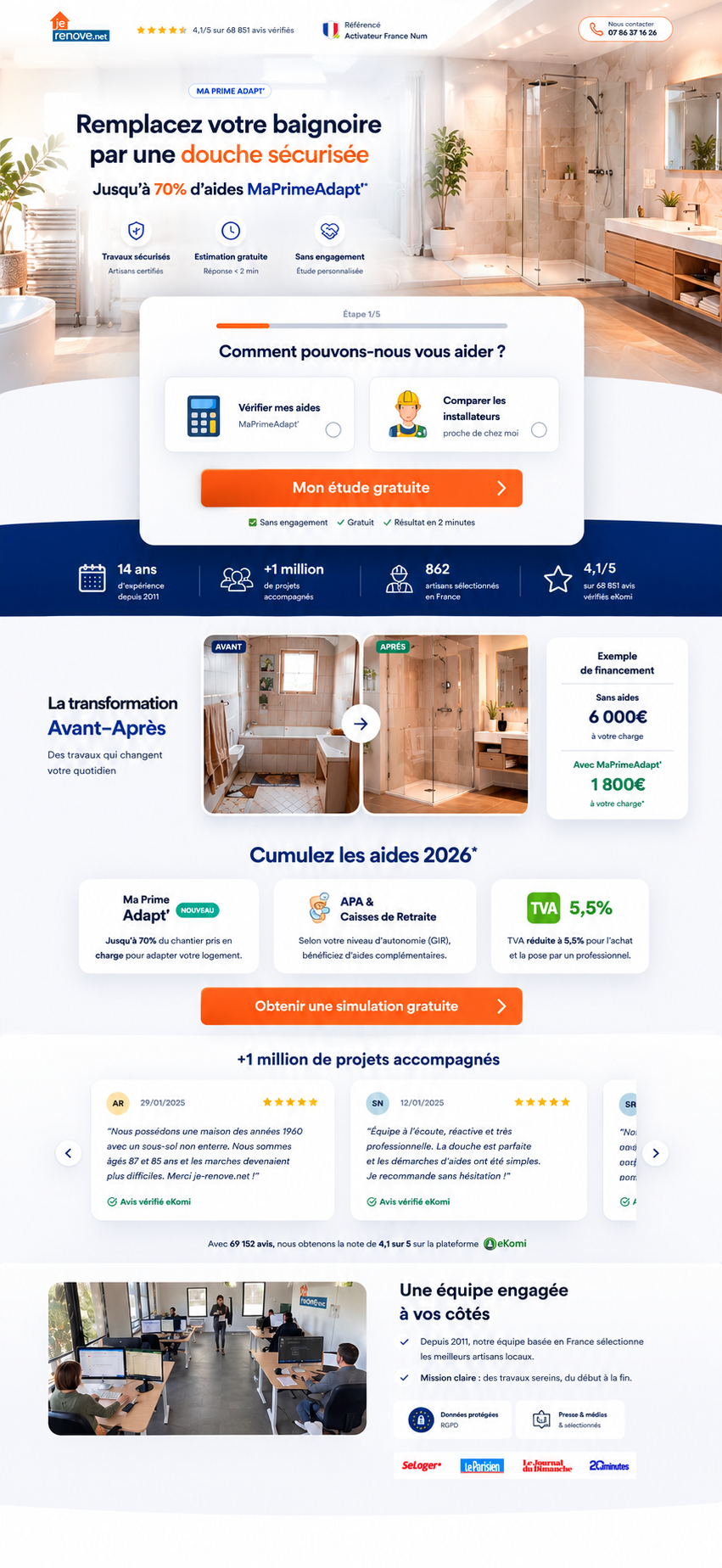 Campagne Senior Douche